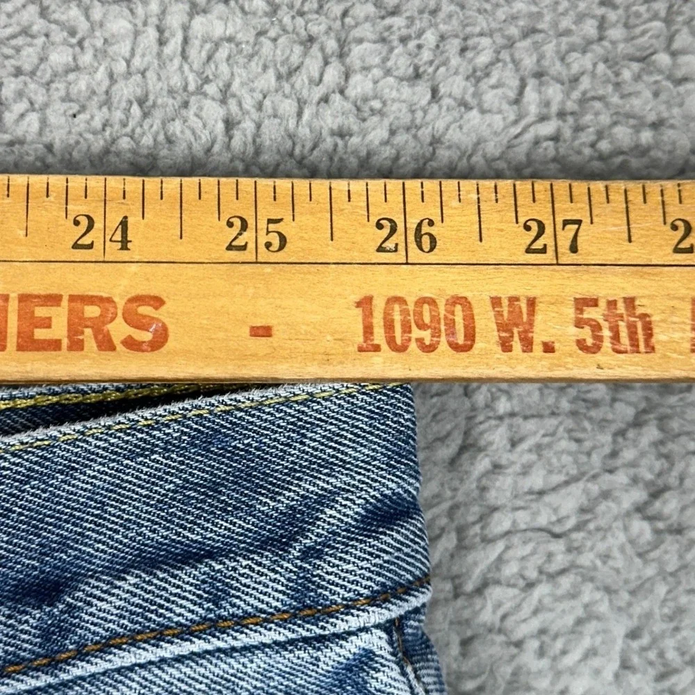 Levis 560 Jeans Mens 52X30 Blue Loose Fit Tapered Leg Distressed 5 Pocket Denim